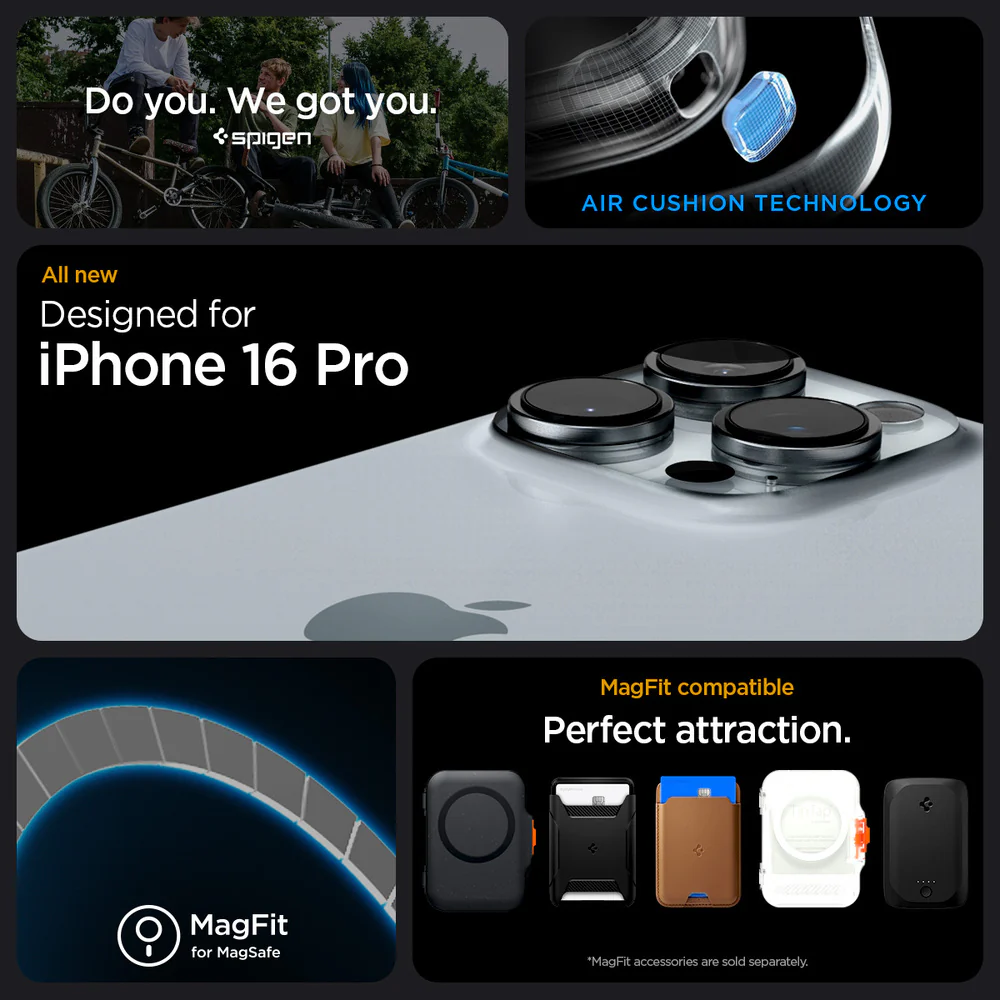 Spigen Apple IPhone 16 Pro Rugged Armor MagFit Case Black JB Hi Fi